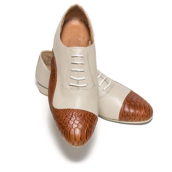 Alternative view of Art. 2030 - Cuero beige y croco