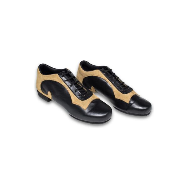 Art. 160 - Cuero negro y gamuza beige