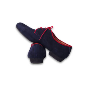 Art. 2054 - Gamuza azul / ribete rojo