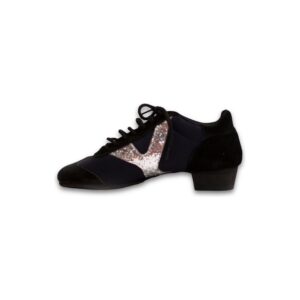 Art. 240 - Tela y gamuza negra / Glitter