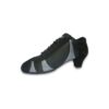 Art. 500 - Tela y gamuza negra con glitter plateado